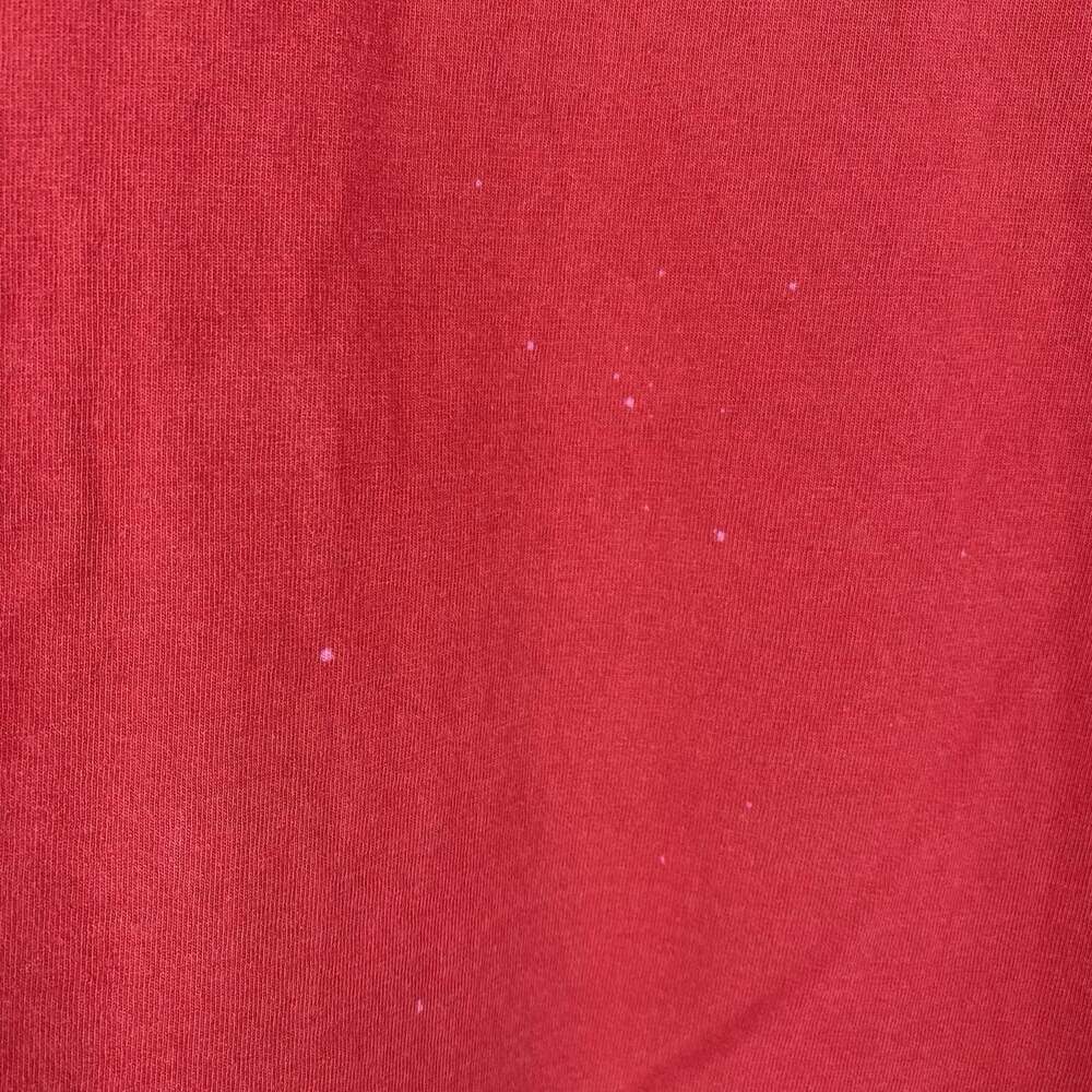Vintage 90's Y2K Guess Jeans Embroidered Flag Red Tee Made USA Cotton Size XL - Picture 5 of 8